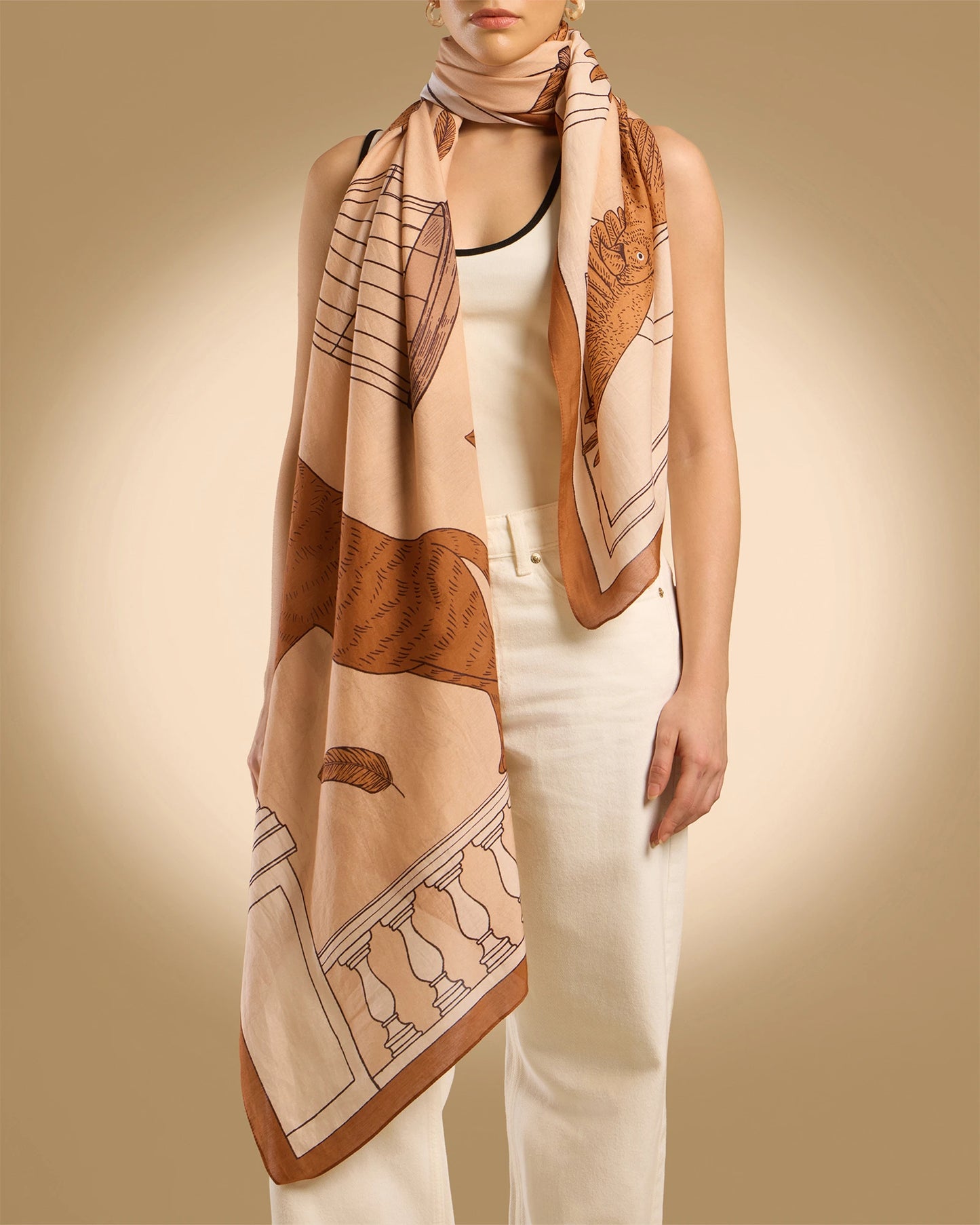 Scarf 100 - Release from Secrecy - Beige